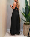 Cut-Out Waist Cami Jumpsuit