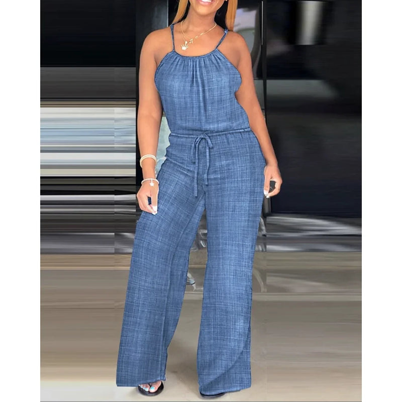 Casual Wide Leg Jumpsuit