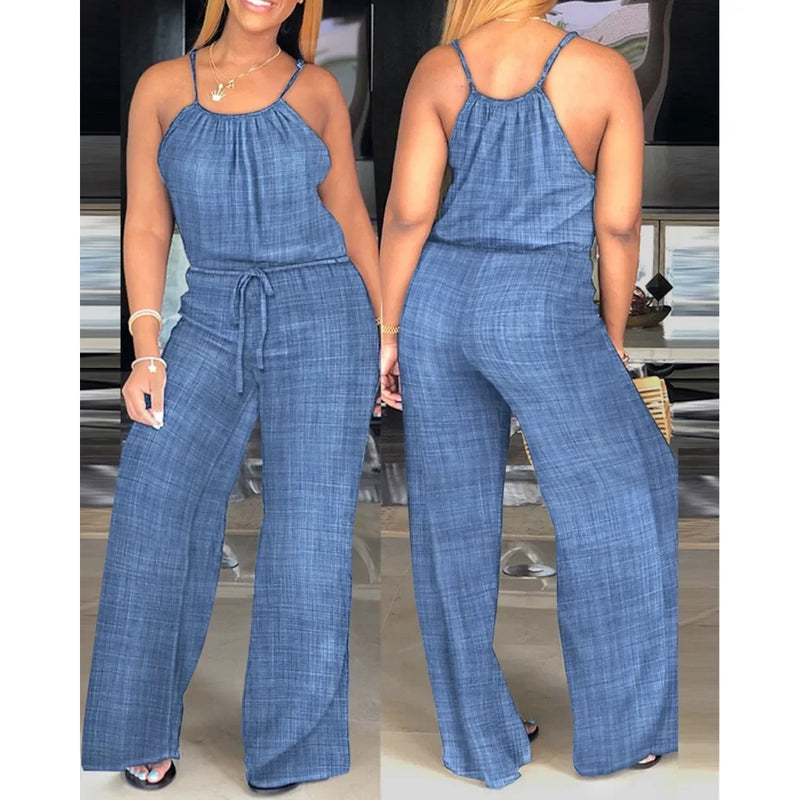 Casual Wide Leg Jumpsuit